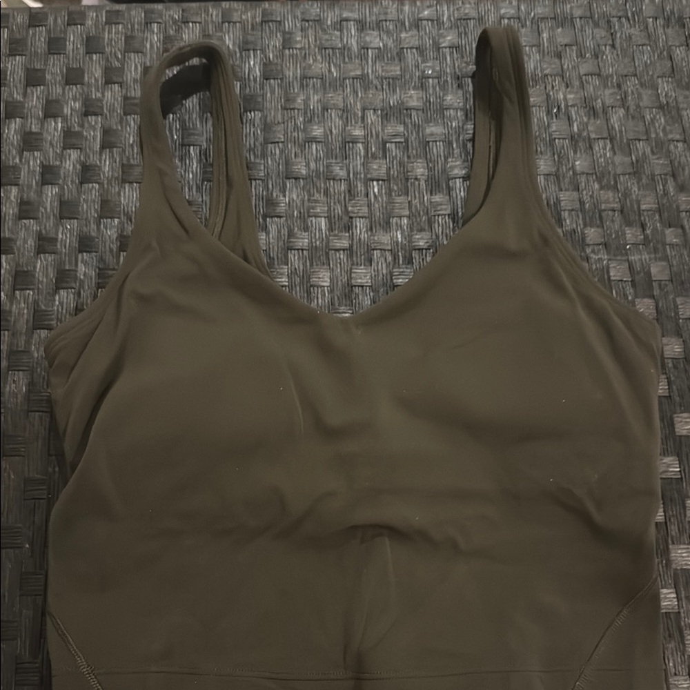 Olive Green Lululemon Align Tank